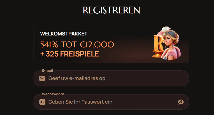 ritzo casino registreren